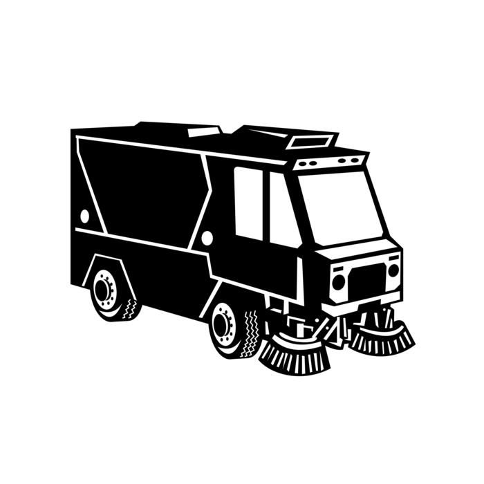 street-cleaner-truck-side-view-retro-in-black-and-white-vector